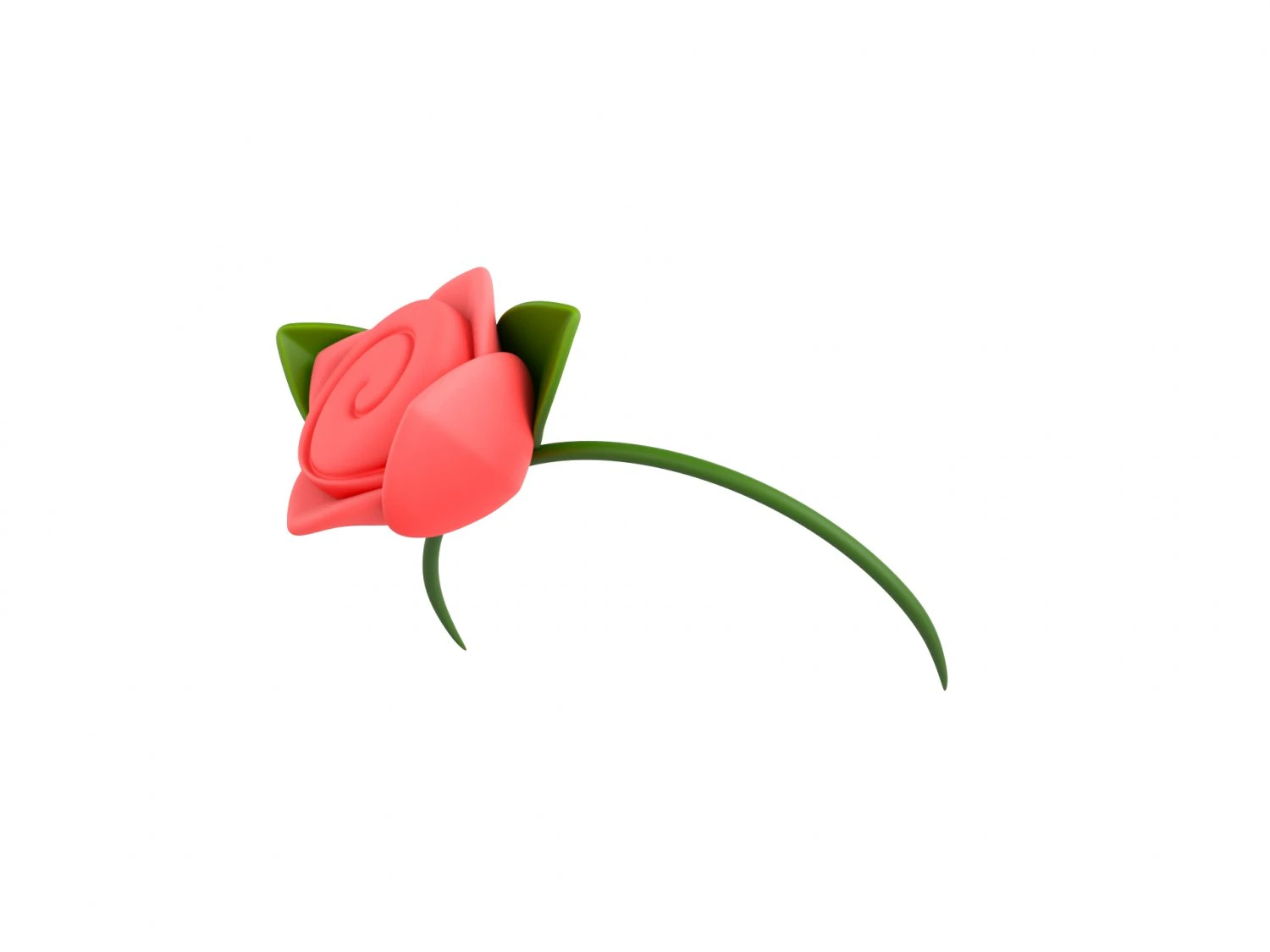 Prop006 Flower Headband 3D Model .c4d .max .obj .3ds .fbx .stl .blend 