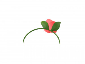 Prop006 Flower Headband 3D Модель