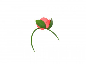 Prop006 Flower Headband 3D Модель