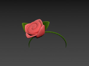 Prop006 Flower Headband 3D Модель