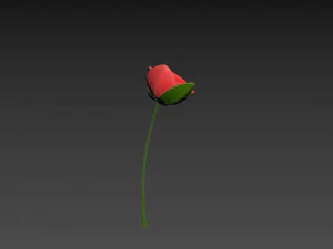 Prop007 Cartoon Rose 3D Model