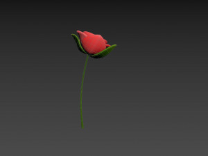 Prop007 Cartoon Rose 3Dモデル