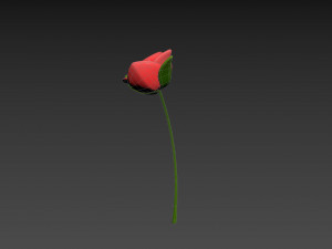 Prop007 Cartoon Rose 3Dモデル