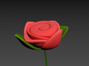 Prop007 Cartoon Rose 3Dモデル