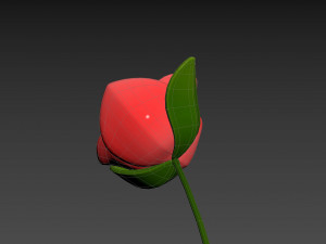 Prop007 Cartoon Rose 3Dモデル