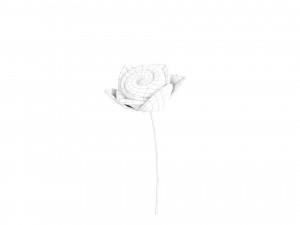 Prop007 Cartoon Rose 3Dモデル