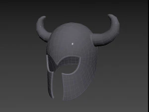 Prop010 Warrior Helmet 3D Model