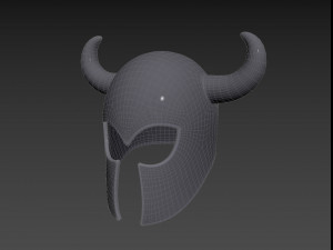 Prop010 Warrior Helmet 3D Model