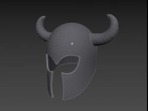 Prop010 Warrior Helmet 3D Model