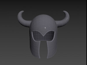 Prop010 Warrior Helmet 3D Model