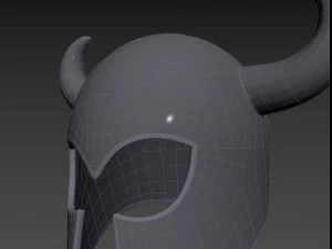 Prop010 Warrior Helmet 3D Model