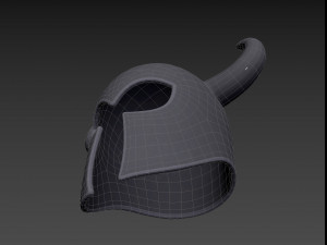 Prop010 Warrior Helmet 3D Model