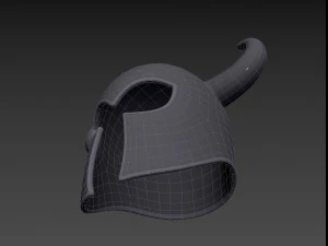 Prop010 Warrior Helmet 3D Model