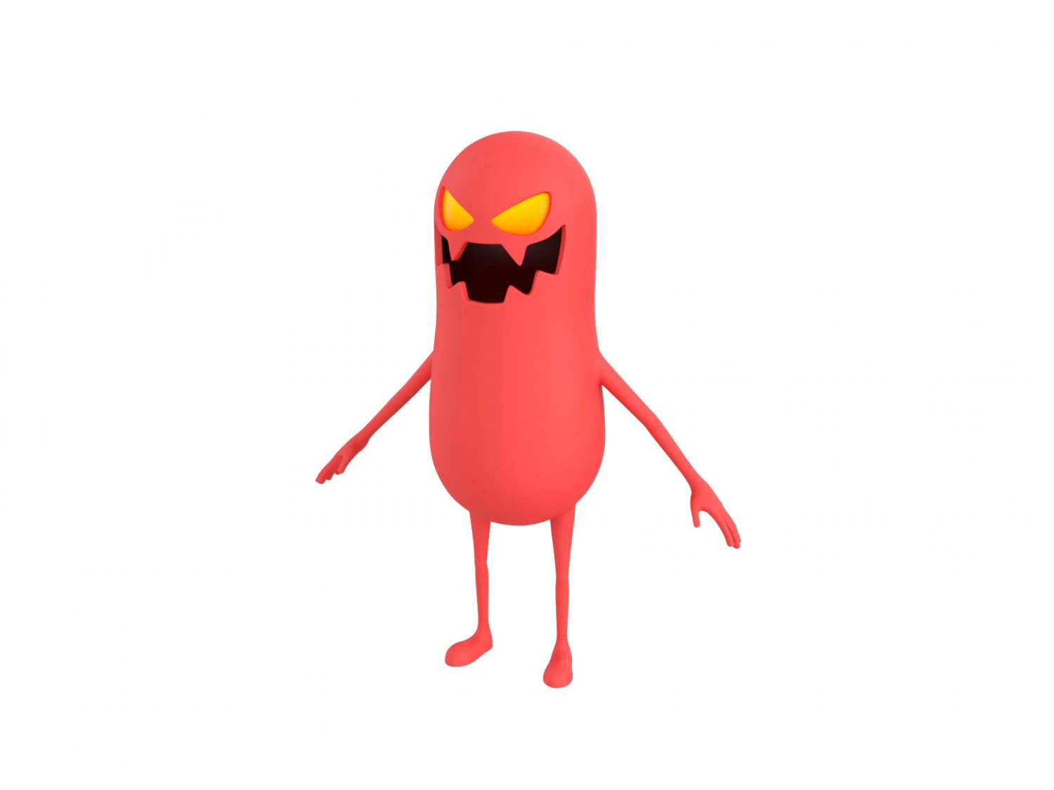 Character098 Monster 3D Model .c4d .max .obj .3ds .fbx .stl .blend 