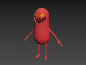Character098 Monster 3D Model