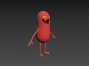 Character098 Monster 3D Model