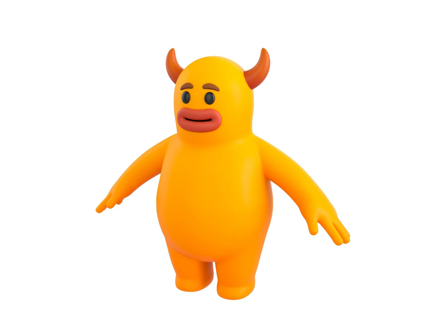 Character100 Monster 3D Model .c4d .max .obj .3ds .fbx .stl .blend 