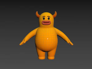 Character100 Monster 3D Model