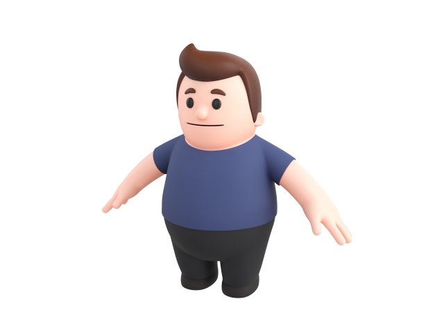 Character101 Man 3D 模型 .c4d .max .obj .3ds .fbx .stl .blend