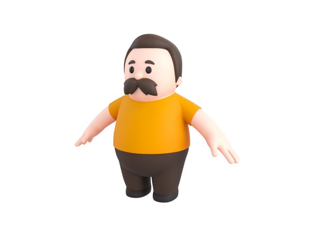 Character102 Man Modelo 3D .c4d .max .obj .3ds .fbx .stl .blend 