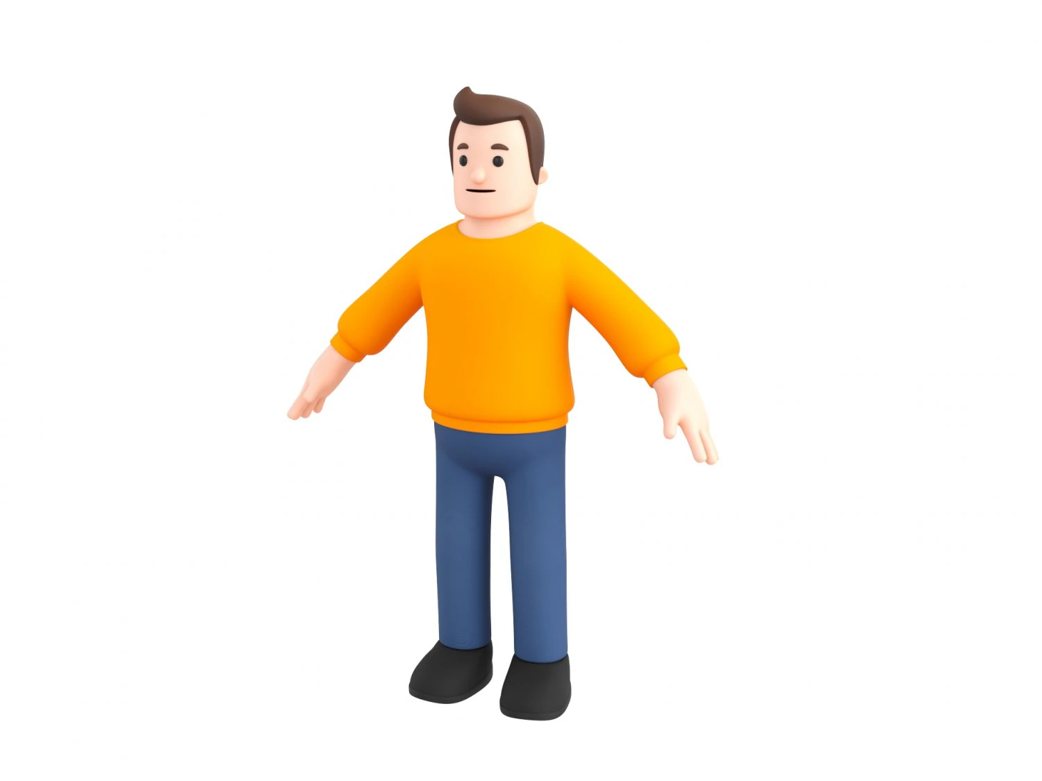 Character104 Man 3D Model .c4d .max .obj .3ds .fbx .stl .blend 