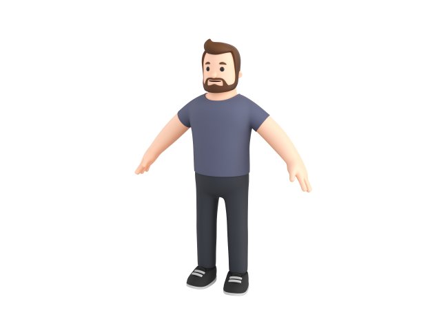 Character105 Man Modèle 3D .c4d .max .obj .3ds .fbx .stl .blend 