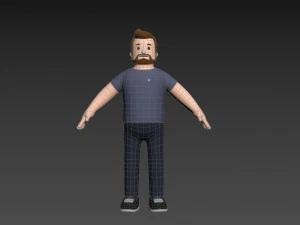 Character105 Man 3D Model