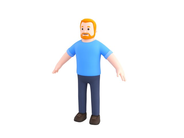 Character106 Man Model 3D .c4d .max .obj .3ds .fbx .stl .blend 