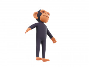 Character109 Chimpanzee 3D Модель