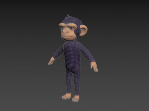 Character109 Chimpanzee 3D Модель