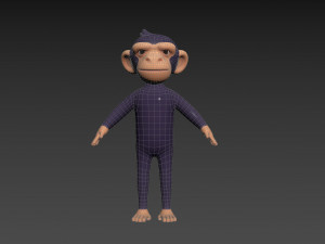 Character109 Chimpanzee 3D Модель