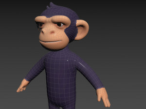 Character109 Chimpanzee 3D Модель