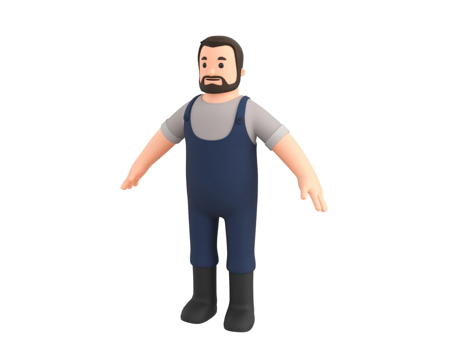 Character111 Man 3D Model .c4d .max .obj .3ds .fbx .stl .blend 
