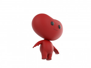 Character114 Heart Character Modello 3D