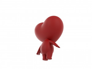 Character114 Heart Character Modello 3D