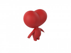 Character114 Heart Character Modello 3D
