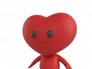 Character114 Heart Character Modello 3D