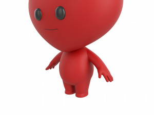 Character114 Heart Character Modello 3D