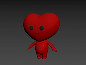Character114 Heart Character Modello 3D