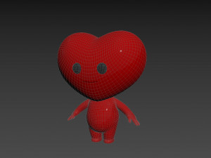 Character114 Heart Character Modello 3D