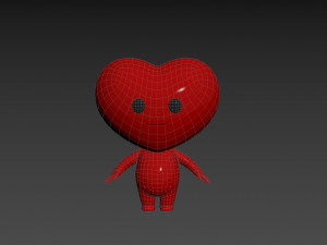 Character114 Heart Character Modello 3D