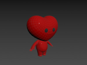 Character114 Heart Character Modello 3D
