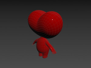 Character114 Heart Character Modello 3D