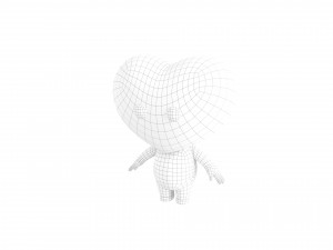 Character114 Heart Character Modello 3D