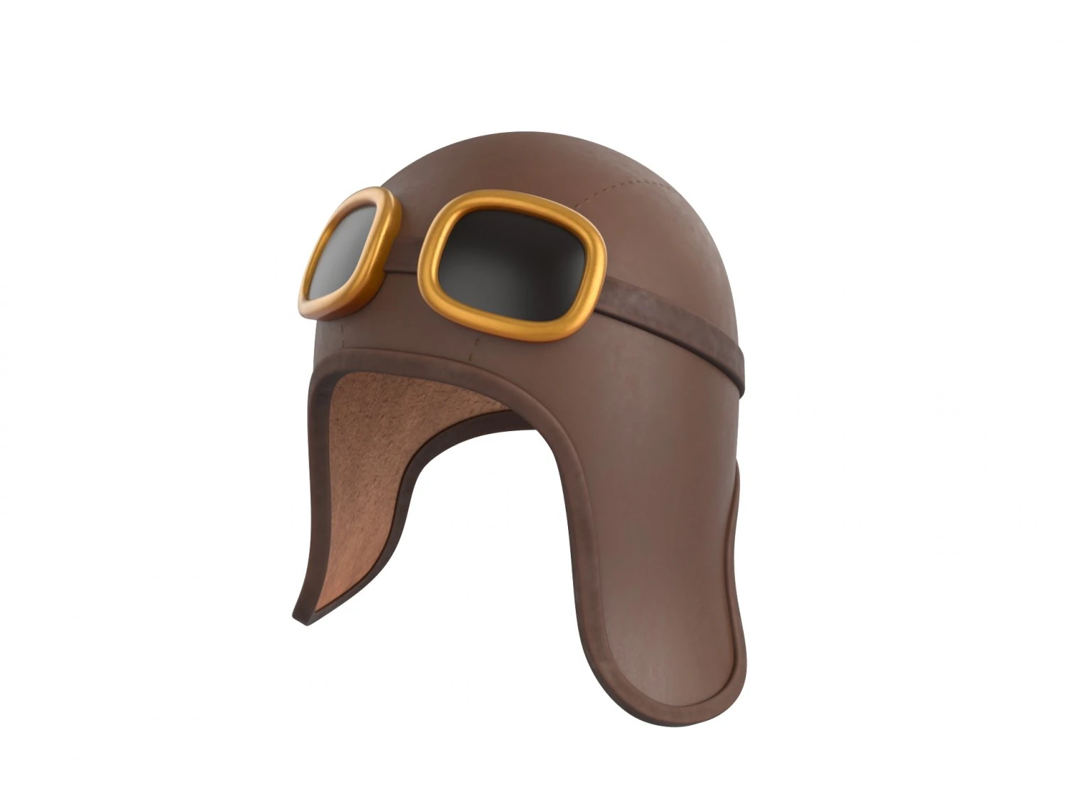Prop011 Aviator Hat 3D Model .c4d .max .obj .3ds .fbx .stl .blend 