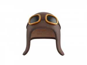 Prop011 Aviator Hat 3D Model