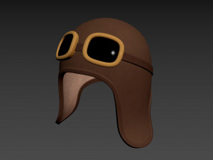 Prop011 Aviator Hat Modello 3D