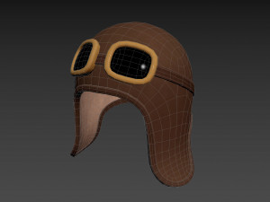 Prop011 Aviator Hat Modello 3D