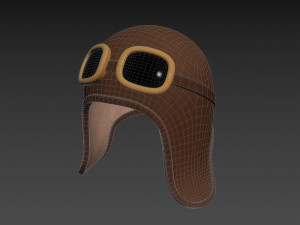 Prop011 Aviator Hat Modello 3D