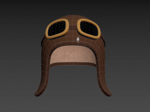 Prop011 Aviator Hat Modello 3D